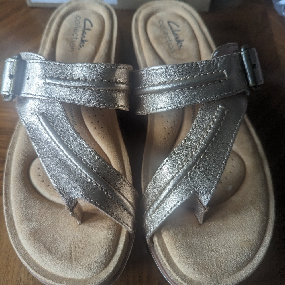 New Clarks Sandals Rose Gold